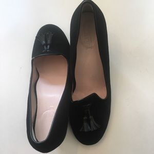 Taryn Rose Black Suede Pump